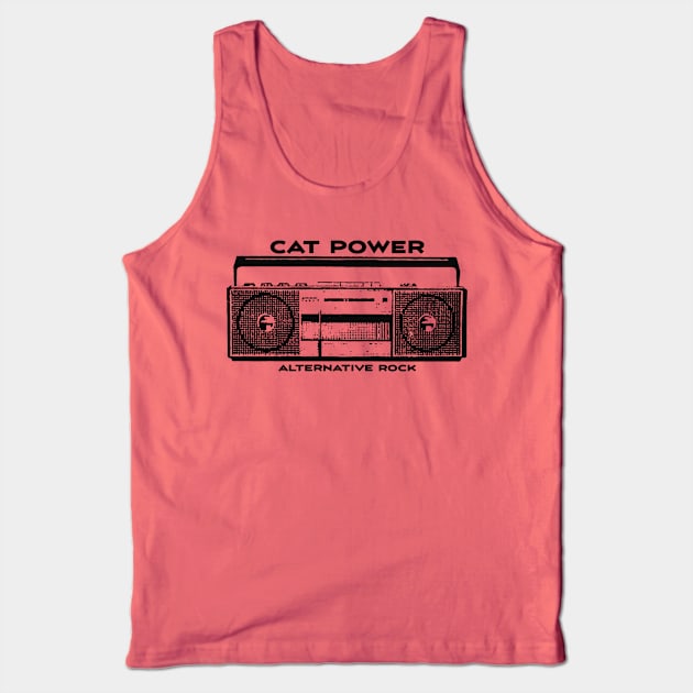Cat Power Tank Top by Rejfu Store